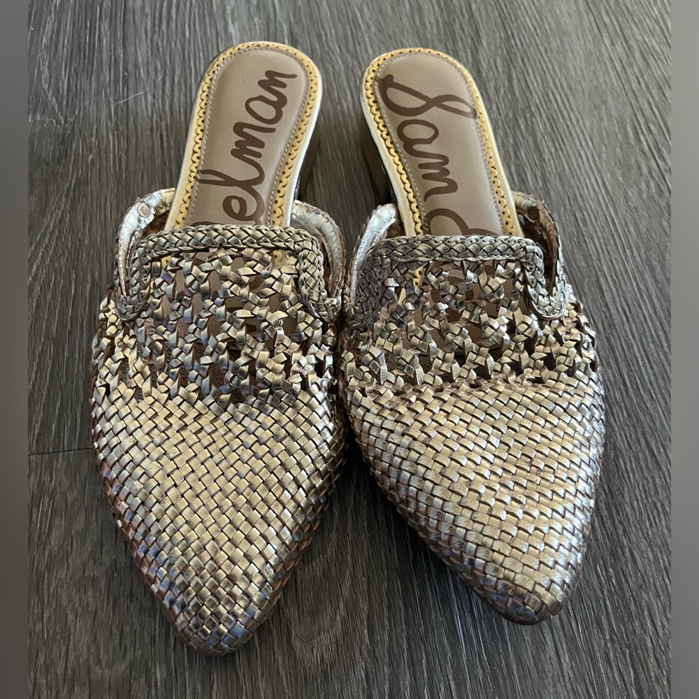 Sam Edelman Clara gold mules size 9.5